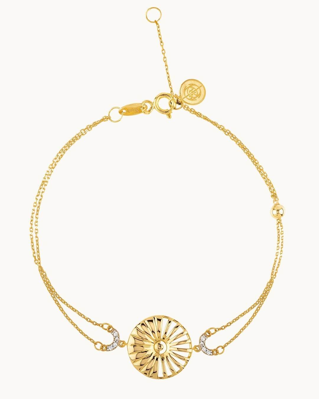 Gold on sale sun bracelet