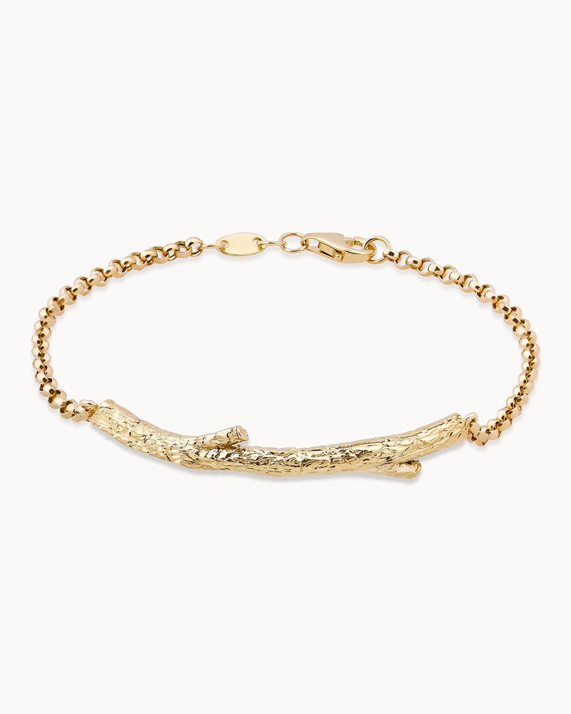 14K Gold Tree Branch Chain Bracelet | Erdem Akan X Runda