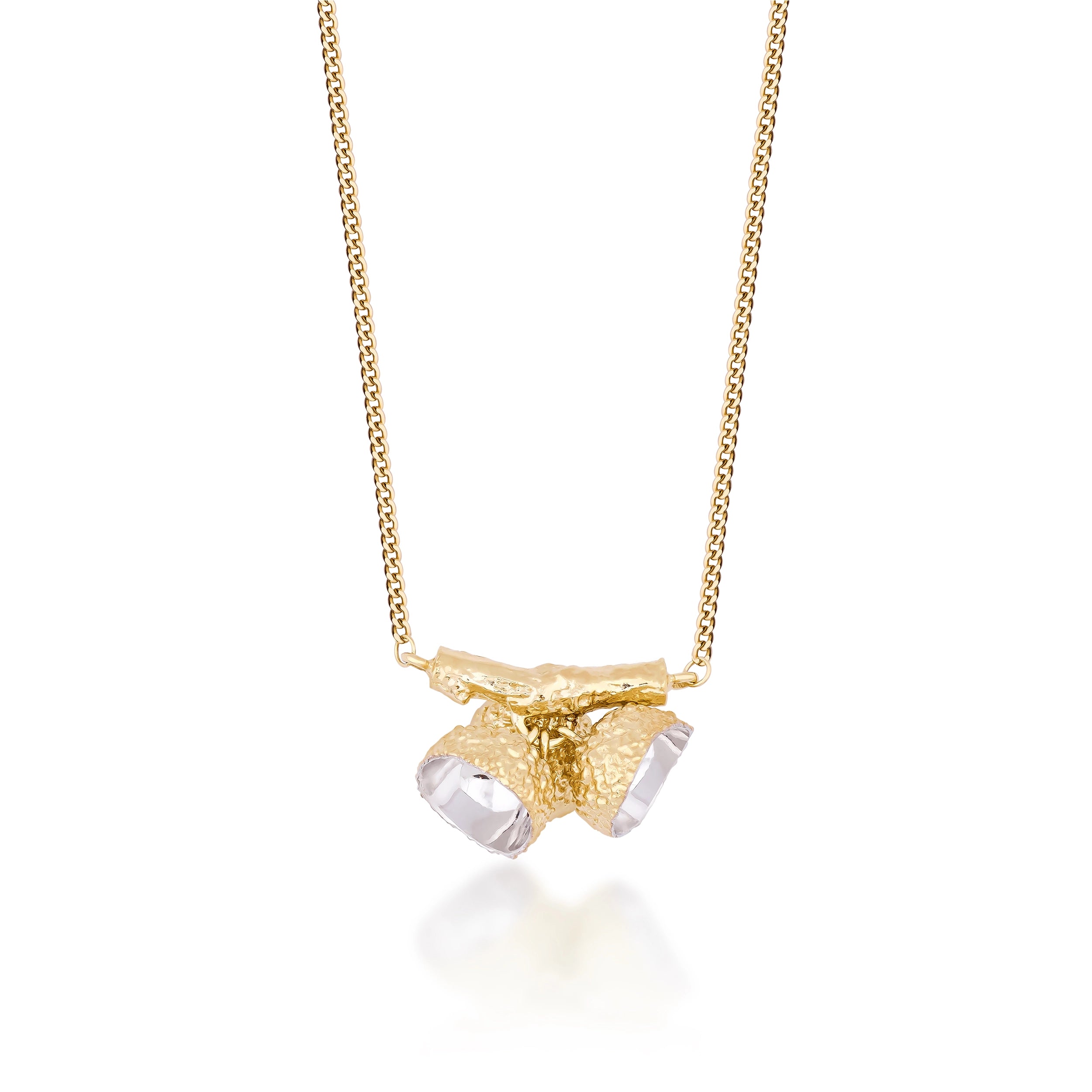 14K Solid Gold Accorn Necklace - Into the Woods Collection by Erdem Akan