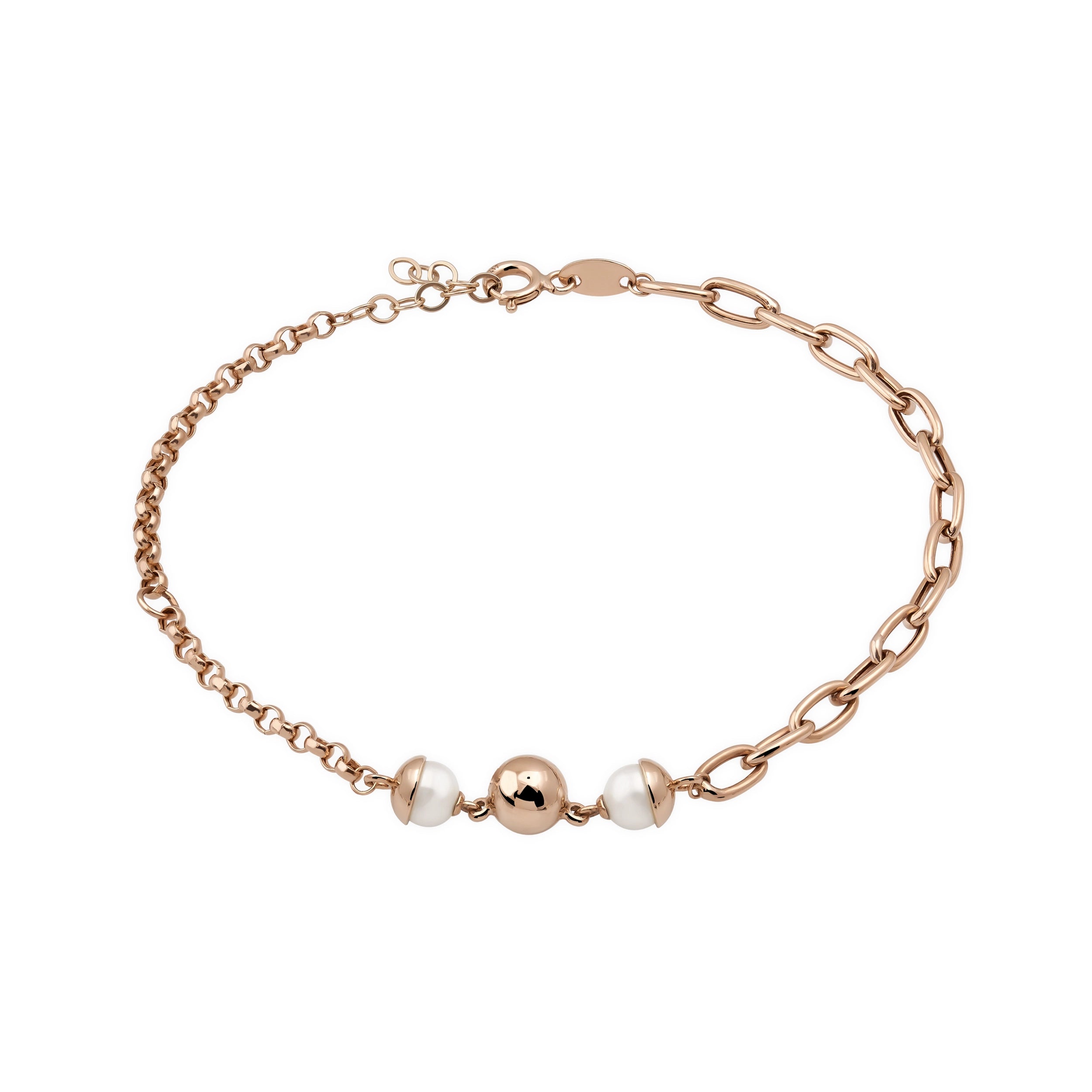 Pulsera minimalista de oro macizo de 14 quilates con piedras preciosas naturales de ágata y cornalina - Colección Achates