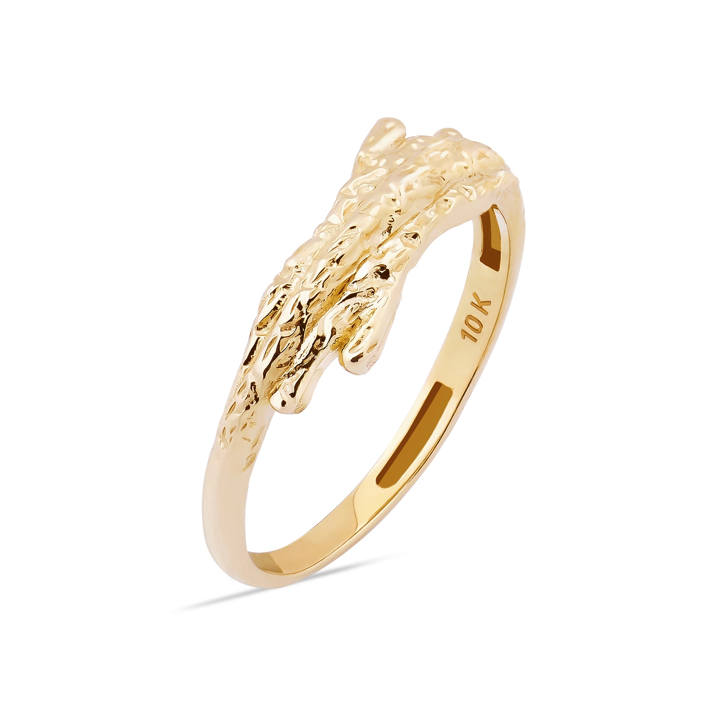 14K Solid Gold Cortice Unisex Ring - Into the Woods Collection By Erdem Akan