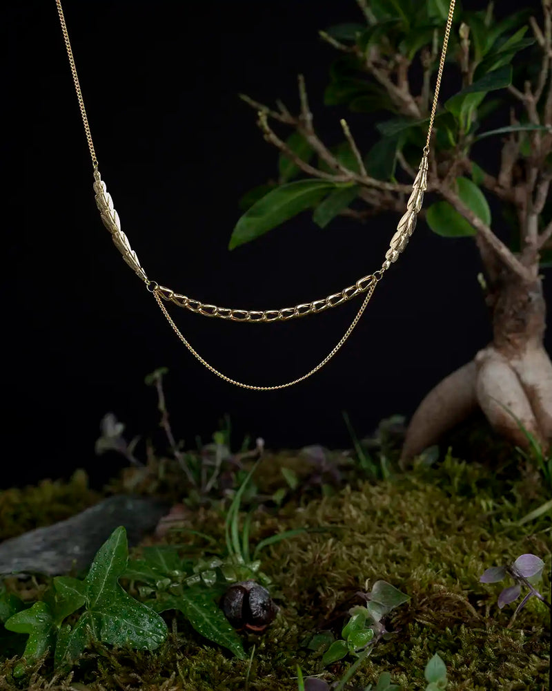 14K Gold Succulent Chain Necklace | Erdem Akan X Runda