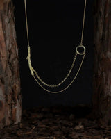14K Gold Tree Branch in Balance Necklace | Erdem Akan X Runda