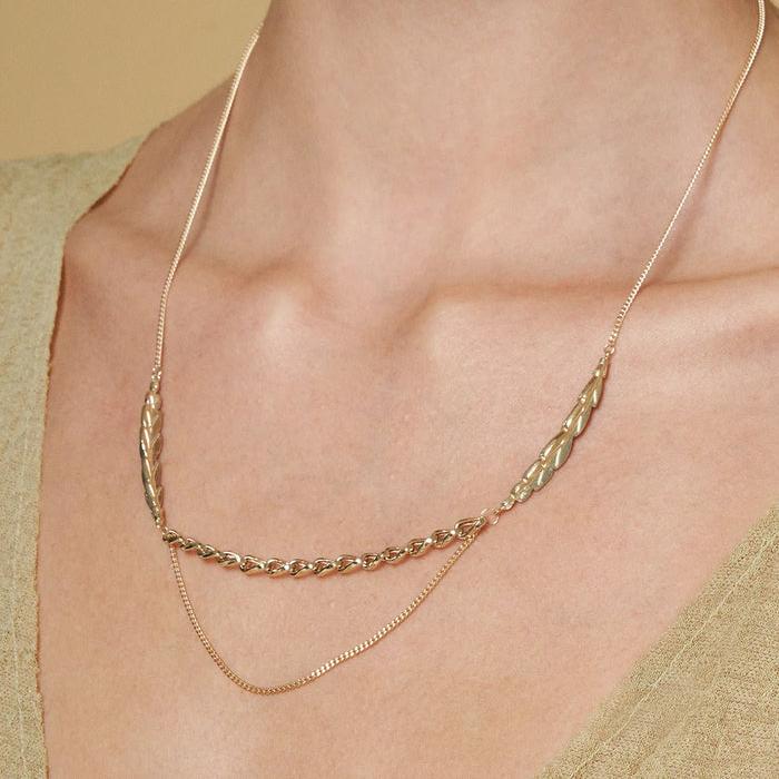 14K Solid Gold Succulent Necklace - Into the Woods Collection by Erdem Akan