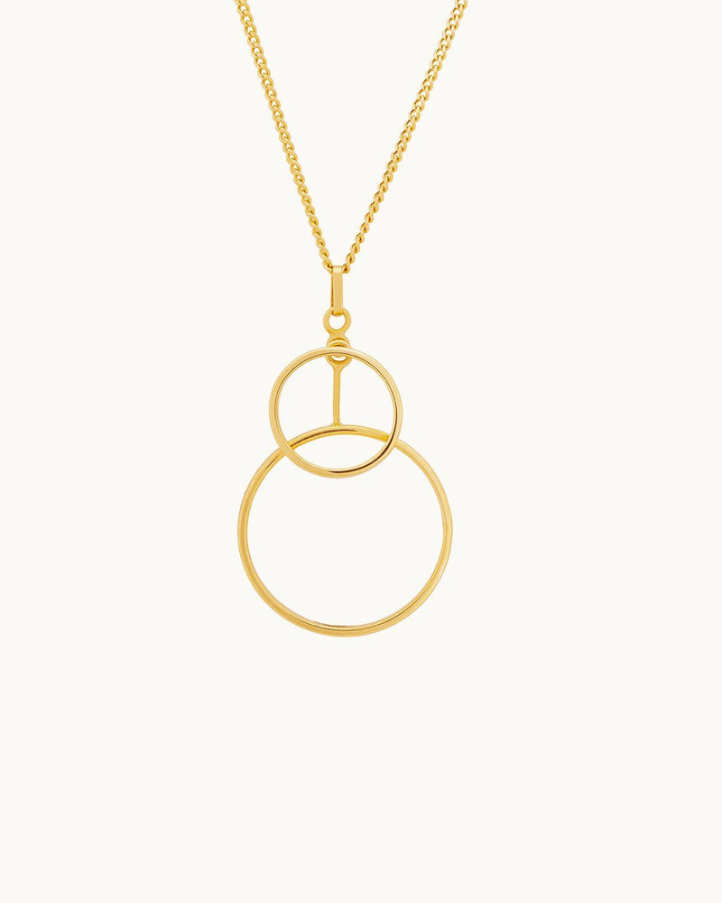 14K Gold Eternal Cycle of Nature Necklace