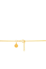 14K Gold Chain of Dreams Necklace with Black Enamel