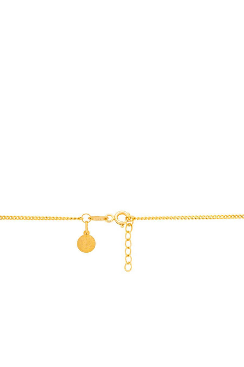 14K Gold Sunbeams Cubic Zirconia Necklace
