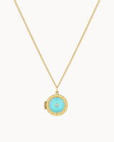 14K Solid Gold The Moment Locket Necklace