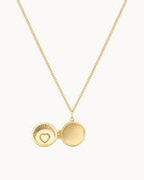 14K Solid Gold The Protective Love Locket Necklace