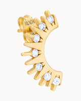 14K Gold Sun Hare Diamond Earrings