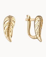 14K Gold Green Magic Earrings
