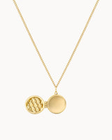 14K Solid Gold The Connection Locket Necklace