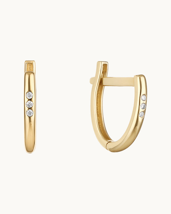 14K Gold Seeds of Simplicity Diamond Earrings