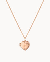 14K Solid Gold The Infinite Love Rose Gold Locket Necklace