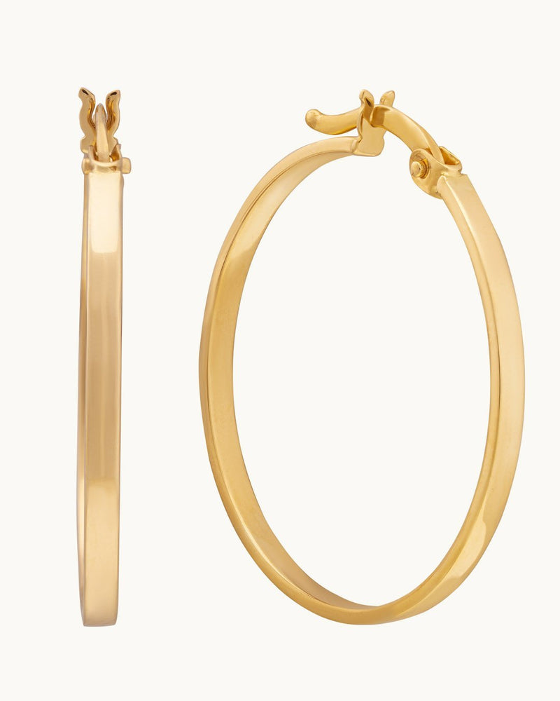 Infinity Loop 14K Gold Earrings