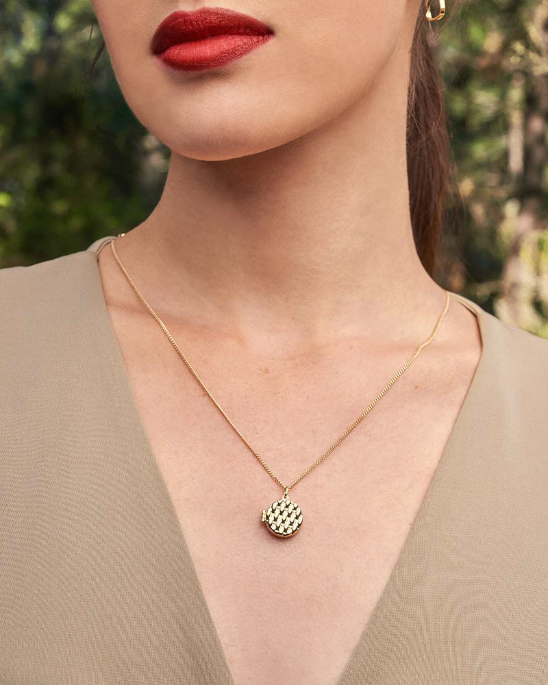 14K Solid Gold The Connection Locket Necklace
