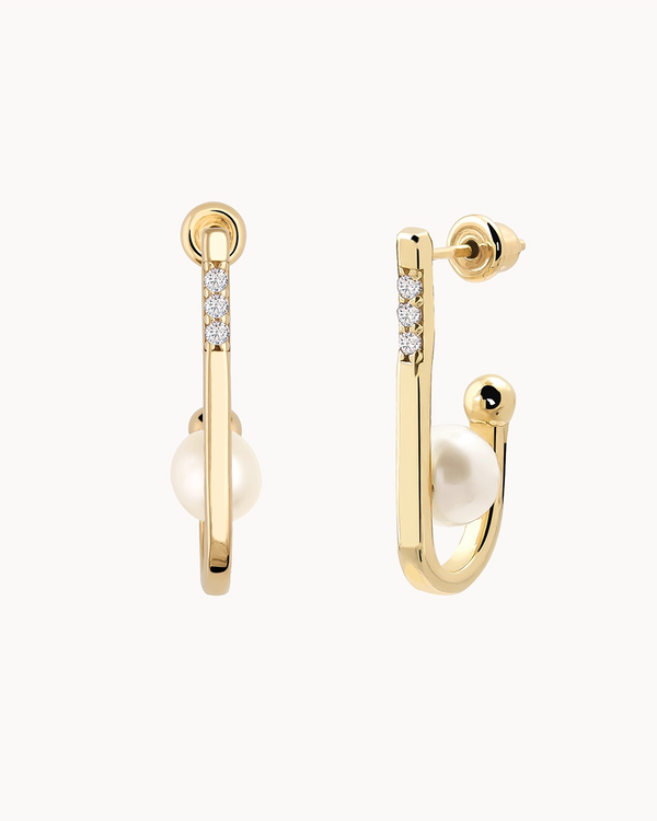 14K Gold Voyage Natural Pearl Earrings