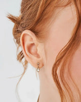 14K Gold Eternal Love Nature Pearl Earrings
