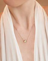 14K Gold Secret Natural Pearl Chain Necklace