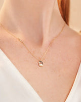 14K Gold Valor Natural Pearl Chain Necklace