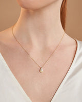 14K Gold Oyster Natural Pearl Chain Necklace