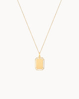 14K Solid Gold The Tower Cart Tarot Necklace