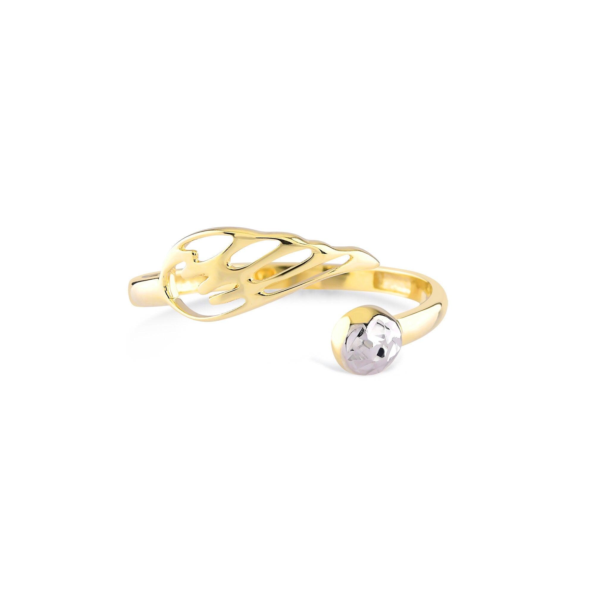 Angel Wing Ring in 14K Gold